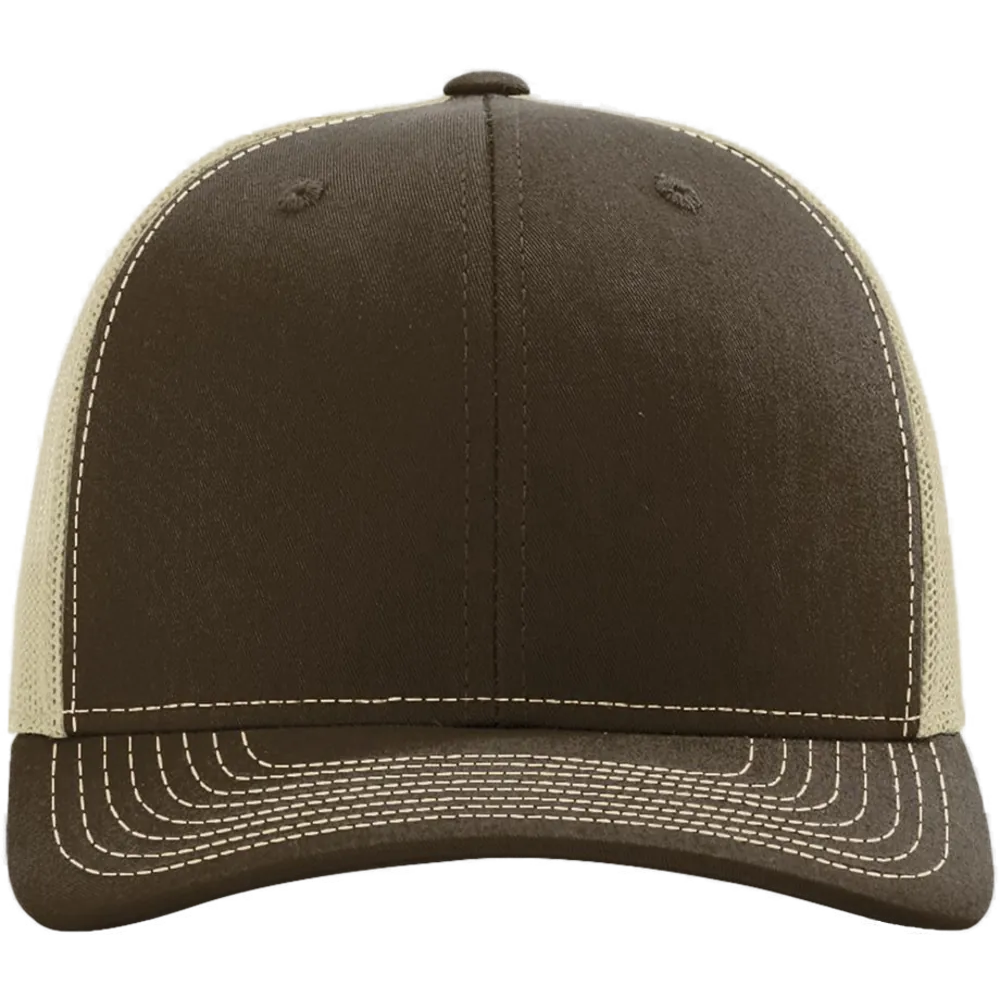 Snapback Trucker Cap — Brown/ Khaki