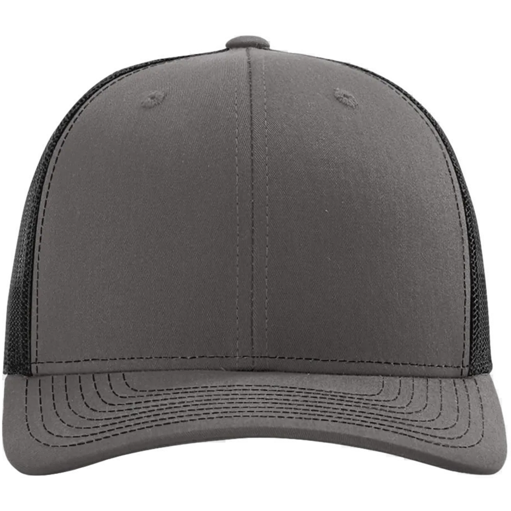 Snapback Trucker Cap — Charcoal/ Black