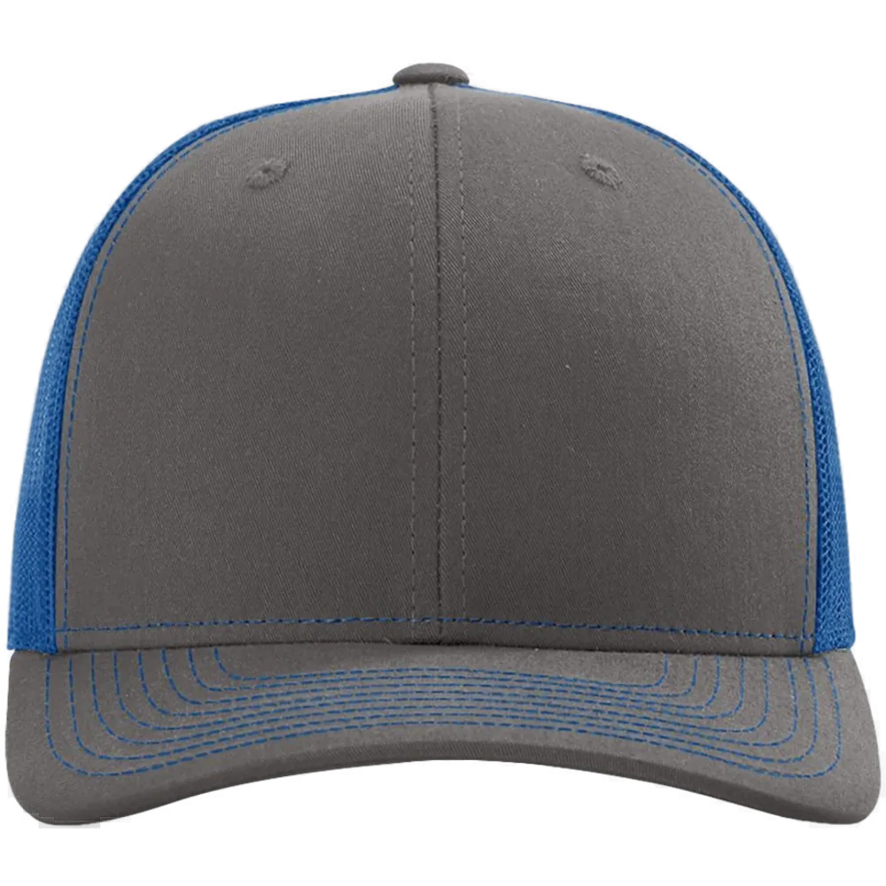 Snapback Trucker Cap — Charcoal/ Royal