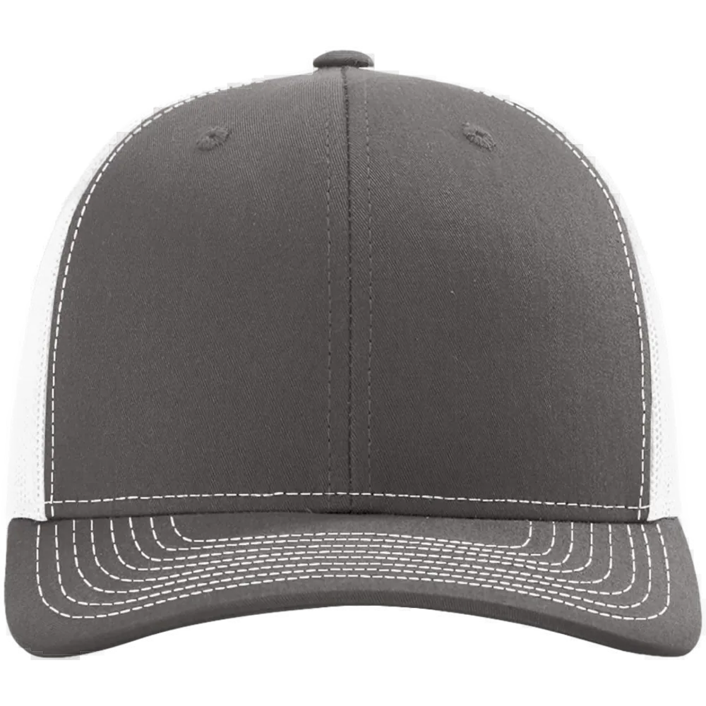 Snapback Trucker Cap — Charcoal/ White