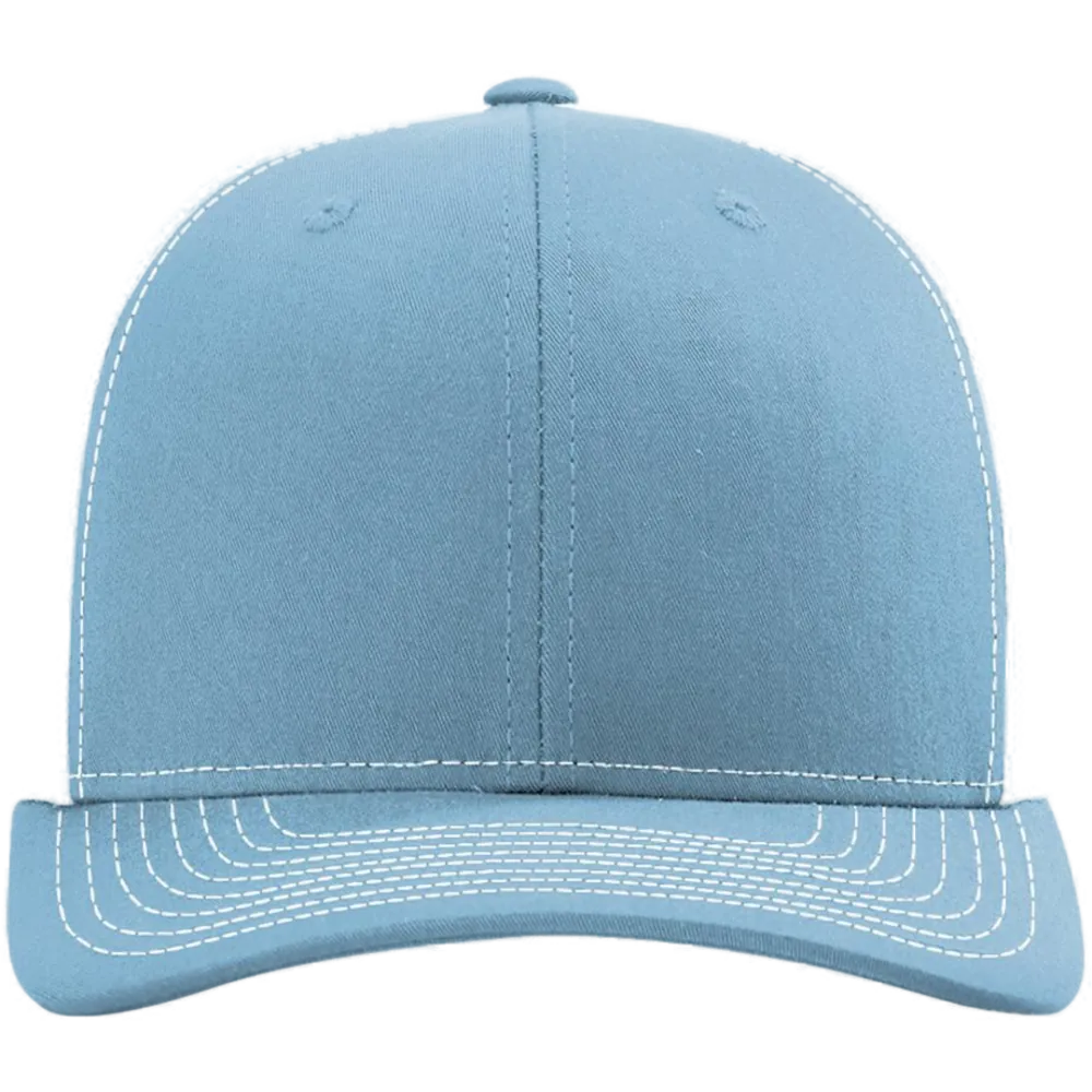 Snapback Trucker Cap — Columbia Blue/ White