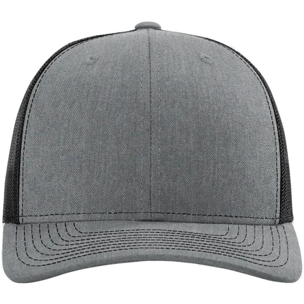 Snapback Trucker Cap — Heather Grey/ Black