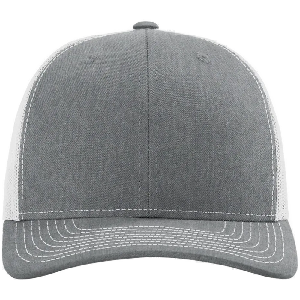 Snapback Trucker Cap — Heather Grey/ Light Grey