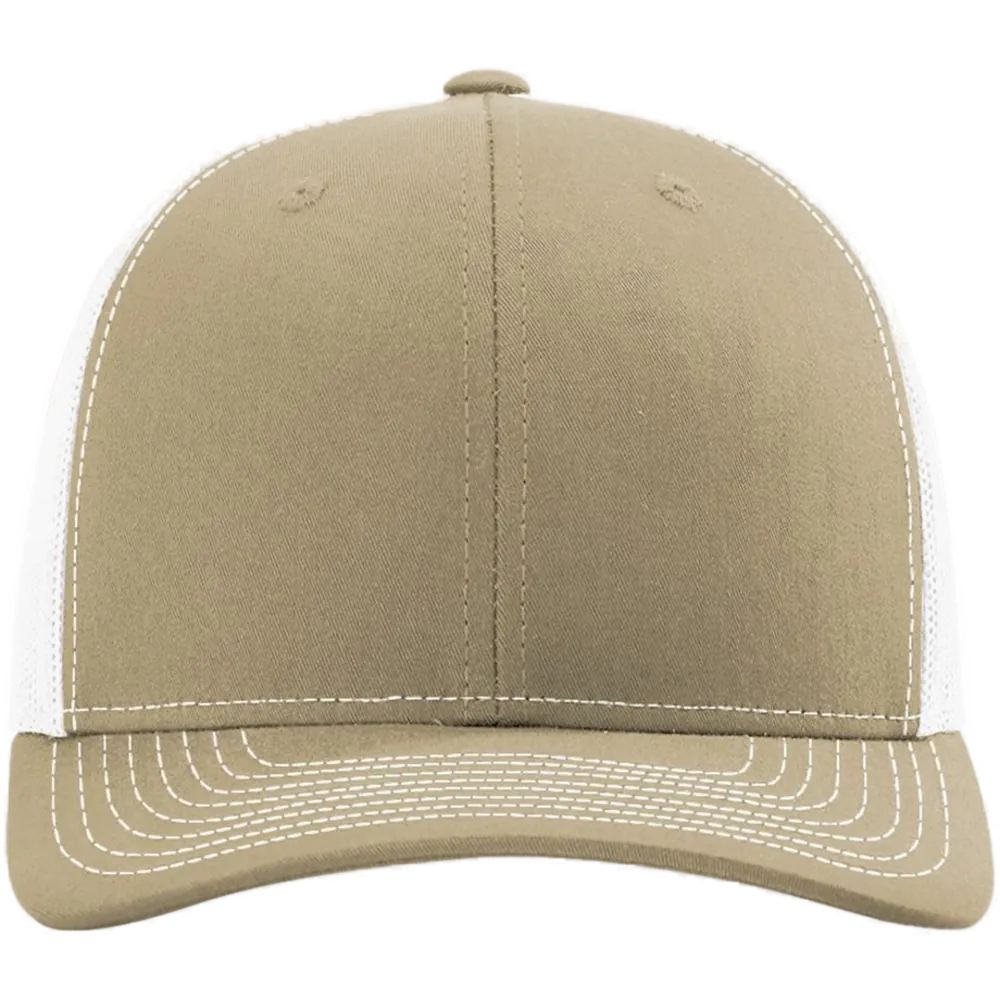 Snapback Trucker Cap — Khaki/ White