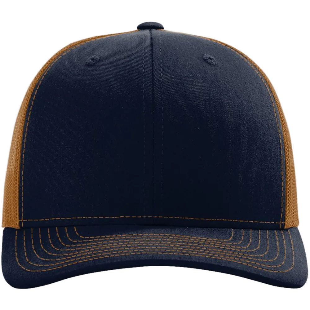 Snapback Trucker Cap — Navy/ Carmel