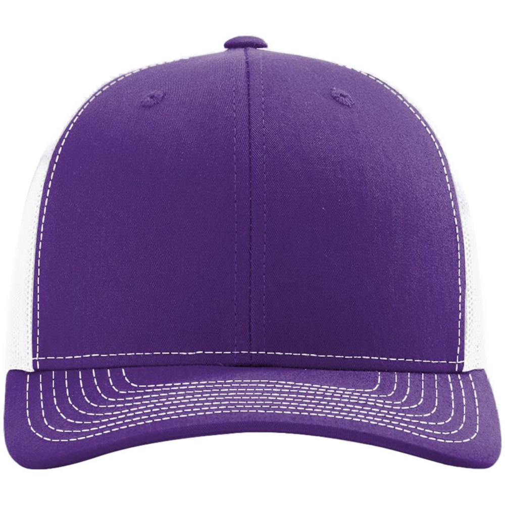 Snapback Trucker Cap — Purple/ White
