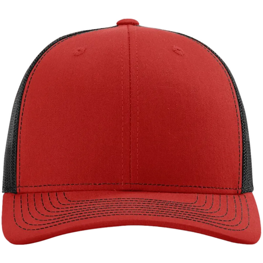Snapback Trucker Cap — Red/ Black