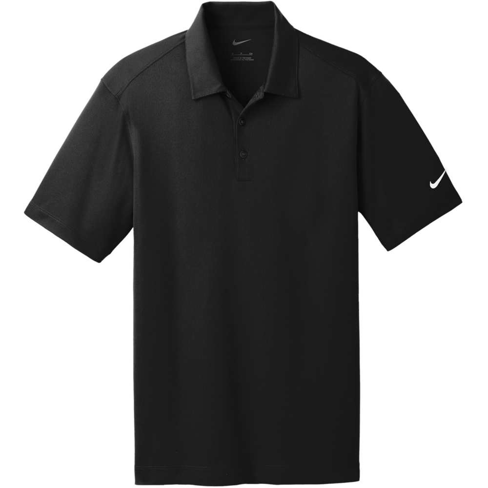 Dri-FIT Vertical Mesh Polo — flat black