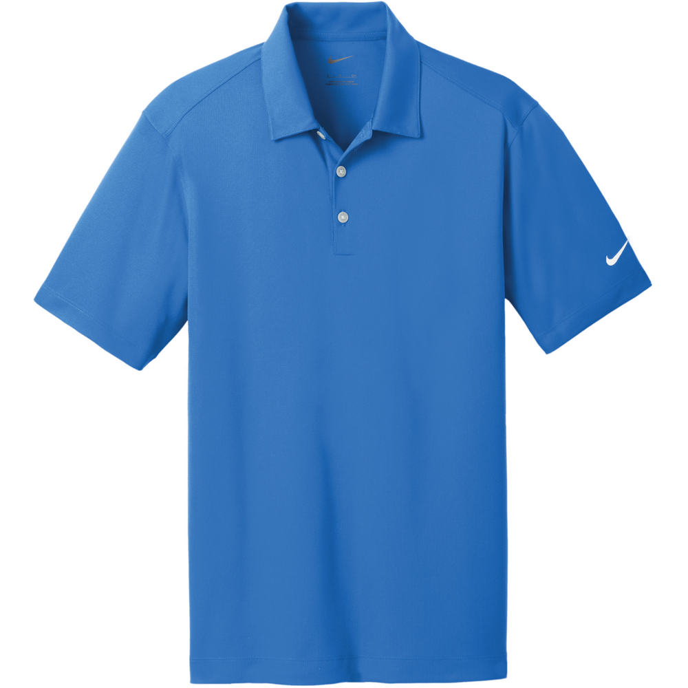 Dri-FIT Vertical Mesh Polo — flat brisk blue