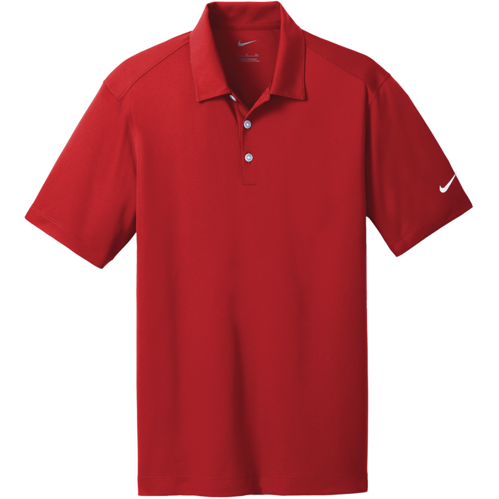 Dri-FIT Vertical Mesh Polo — flat university red