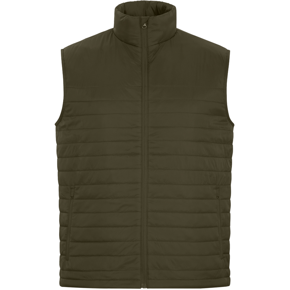 Essential Go To Puffy Vest — Olive Green