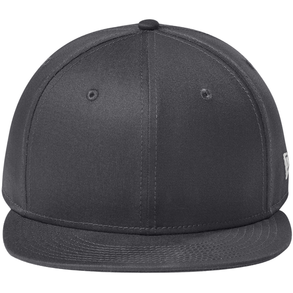 Flat Bill Snapback Cap — Flag Charcoal