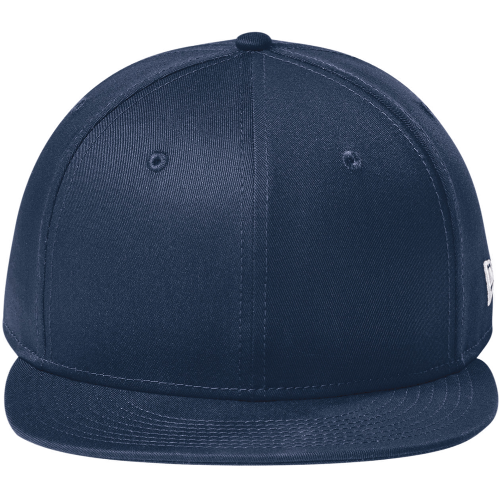 Flat Bill Snapback Cap — Flag Navy