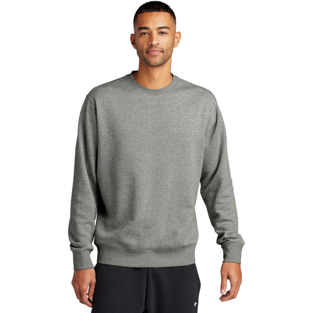 Club Fleece Sleeve Swoosh Crew — modl dark grey heather