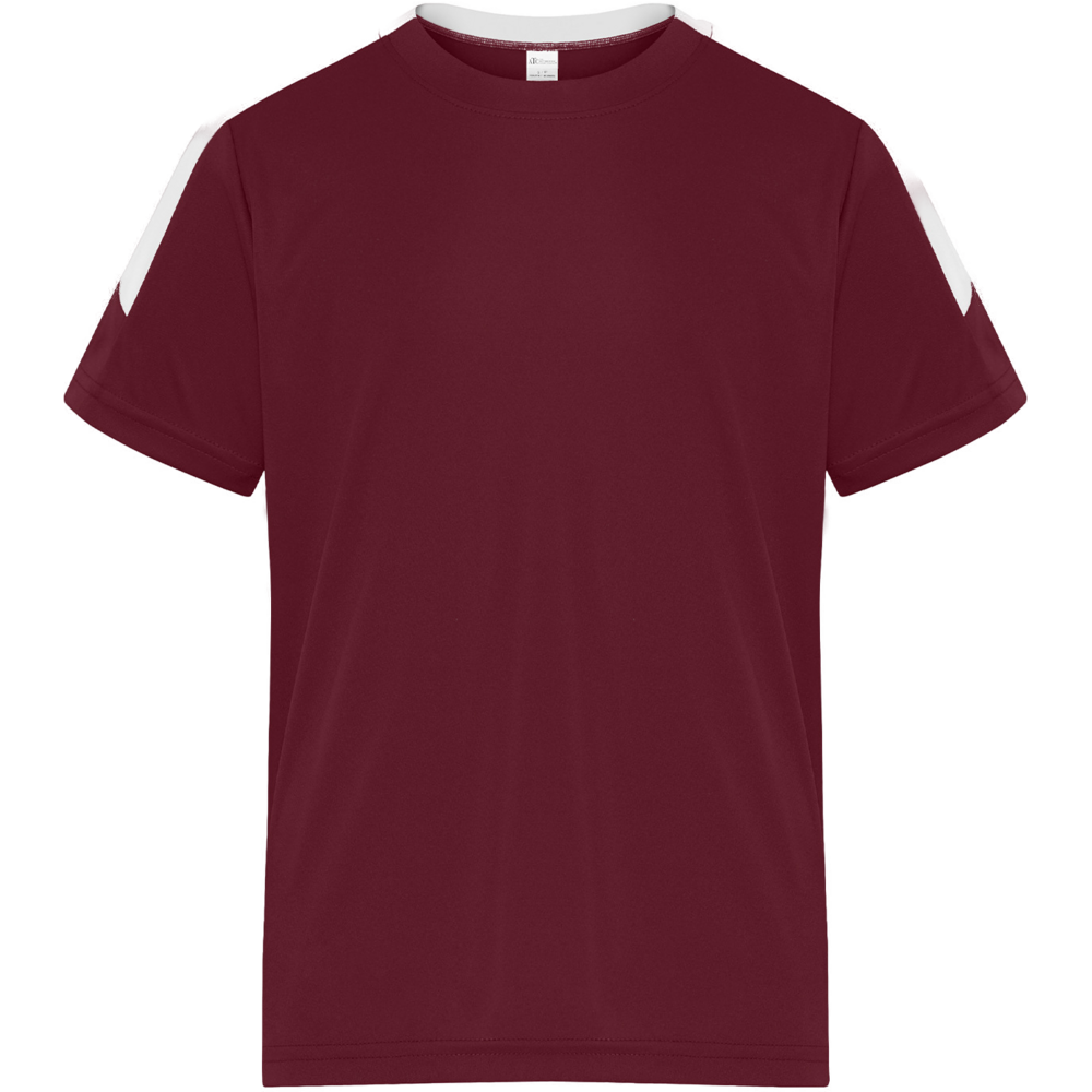 Pro Club Youth Tee — Maroon White