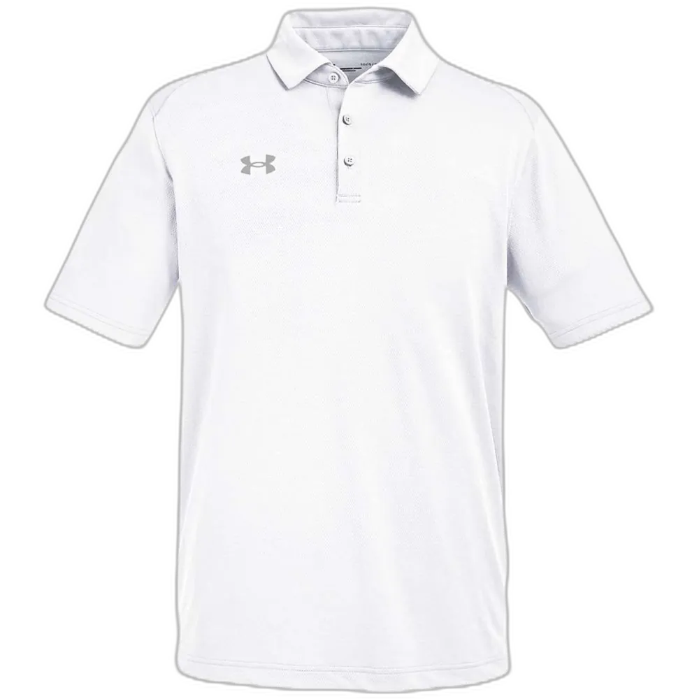 Under Armour 1370399 Tech Polo – POD — White/ Mod Grey