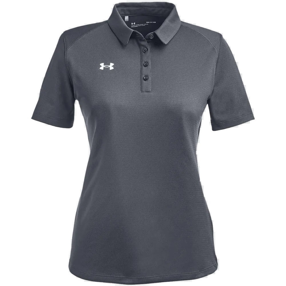 Under Armour 1370431 Women's Tech Polo – POD — CS Grey Light Heather/ White