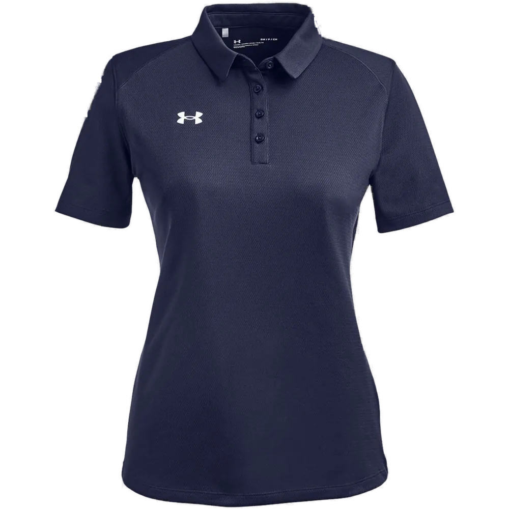 Under Armour 1370431 Women's Tech Polo – POD — Midnight Navy/ White