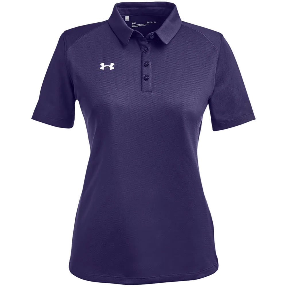 Under Armour 1370431 Women's Tech Polo – POD — Purple/ White