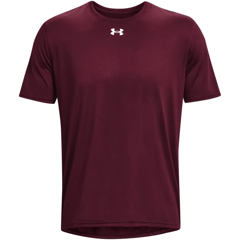Under Armour 1376842 Team Tech T-Shirt – POD — Maroon/ White