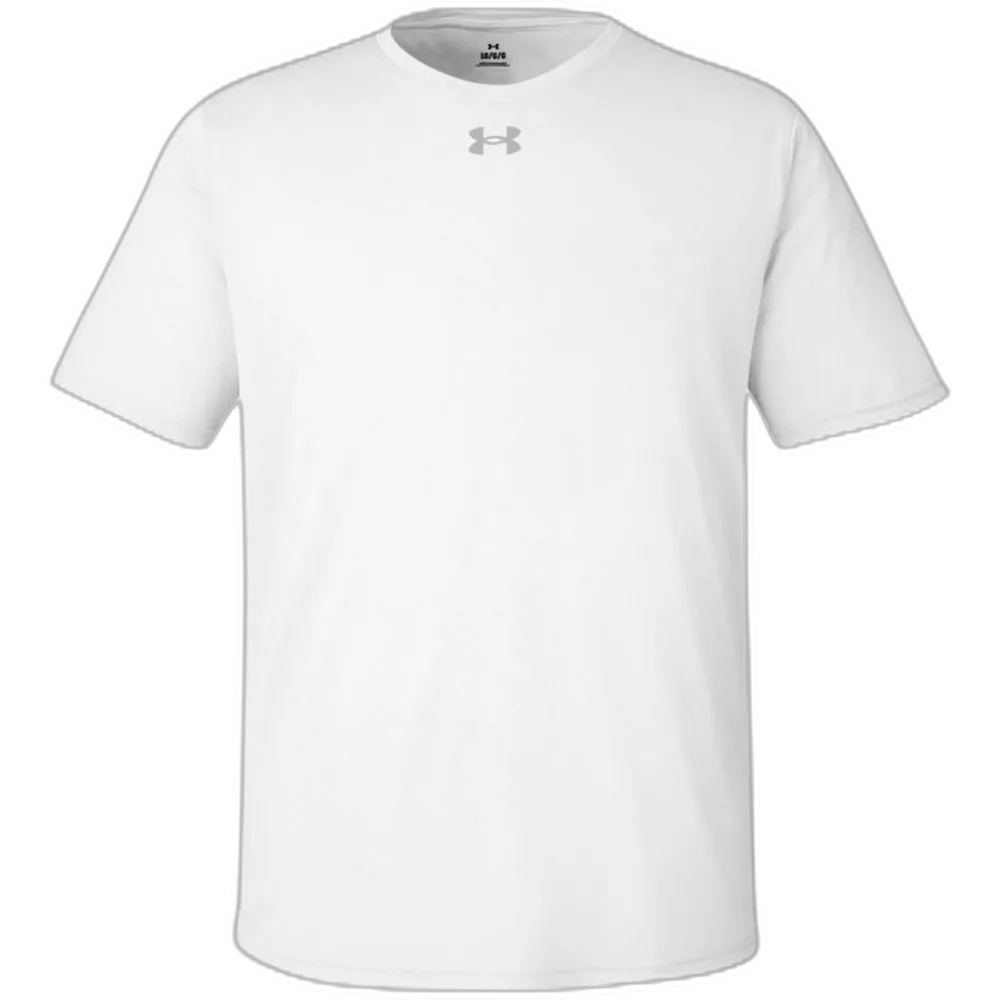 Under Armour 1376842 Team Tech T-Shirt – POD — White/ Mod Grey