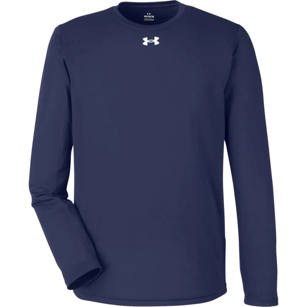 Under Armour 1376843 Team Tech Long Sleeve T-Shirt – POD — Midnight Navy/ White