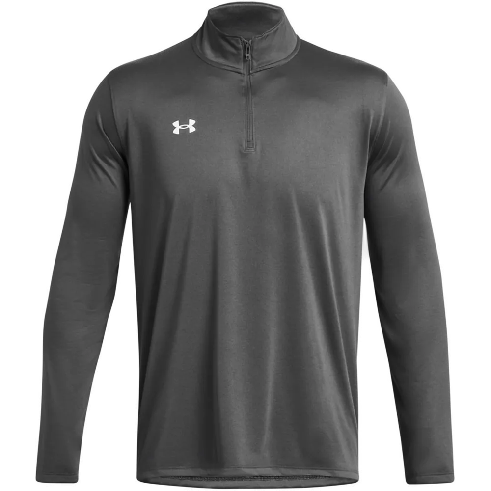 Under Armour 1376844 Team Tech Quarter-Zip Pullover – POD — Castlerock/ White