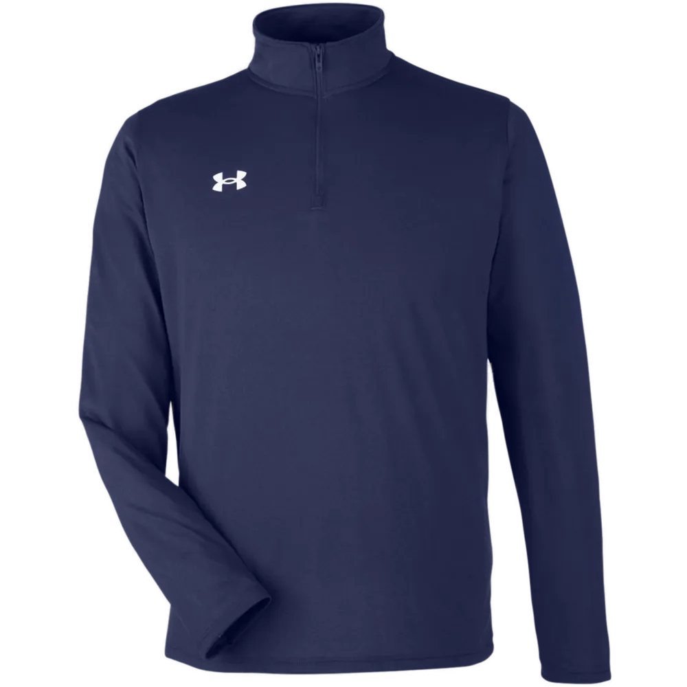 Under Armour 1376844 Team Tech Quarter-Zip Pullover – POD — Midnight Navy/ White