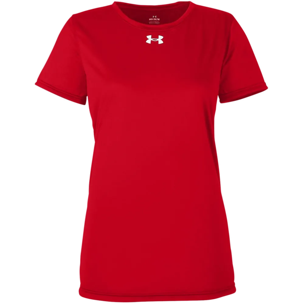 Under Armour 1376847 Women's Team Tech T-Shirt – POD — Red/ White