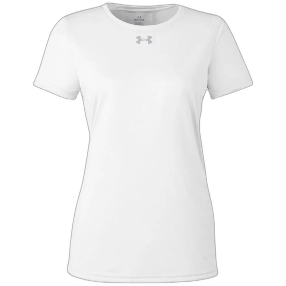 Under Armour 1376847 Women's Team Tech T-Shirt – POD — White/ Mod Grey