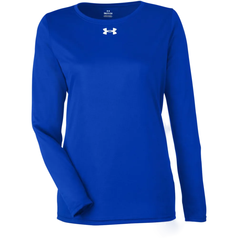 Under Armour 1376852 Women's Team Tech Long Sleeve T-Shirt – POD — Royal/ White