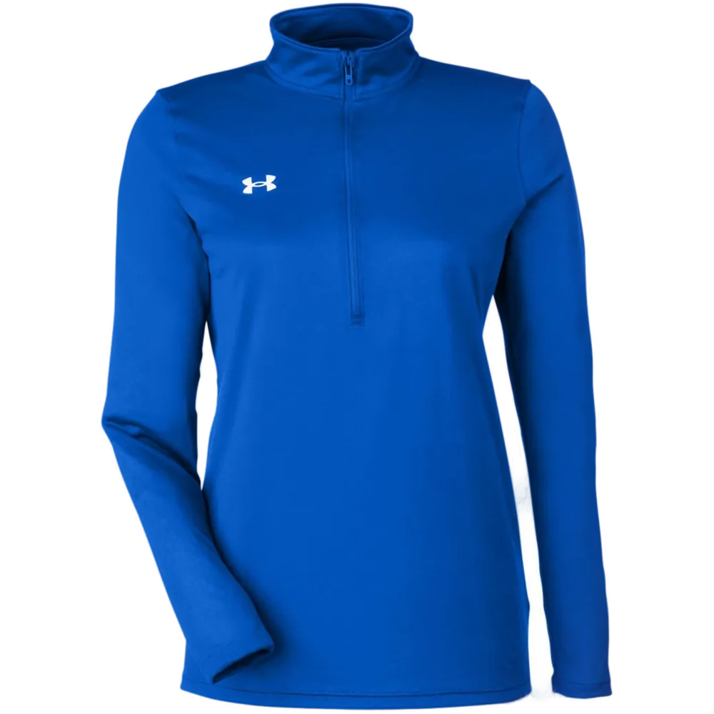 Under Armour 1376862 Women's Team Tech Half-Zip – POD — Royal/ White