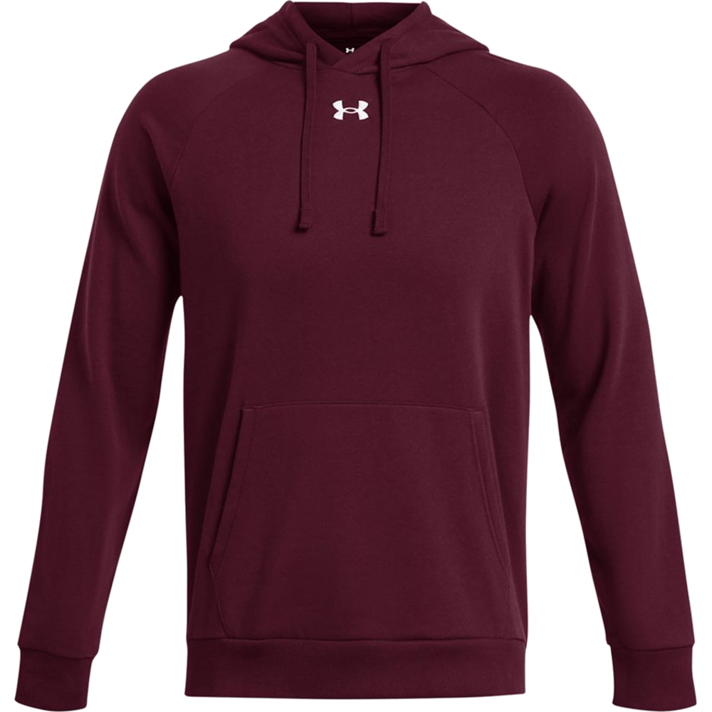 Rival Fleece Hooded Sweatshirt — Maroon/ White