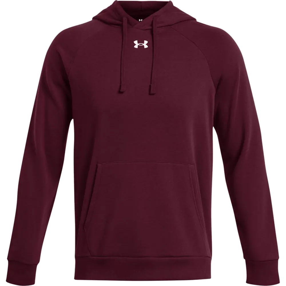 Under Armour 1379757 Rival Fleece Hoodie – POD — Maroon/ White