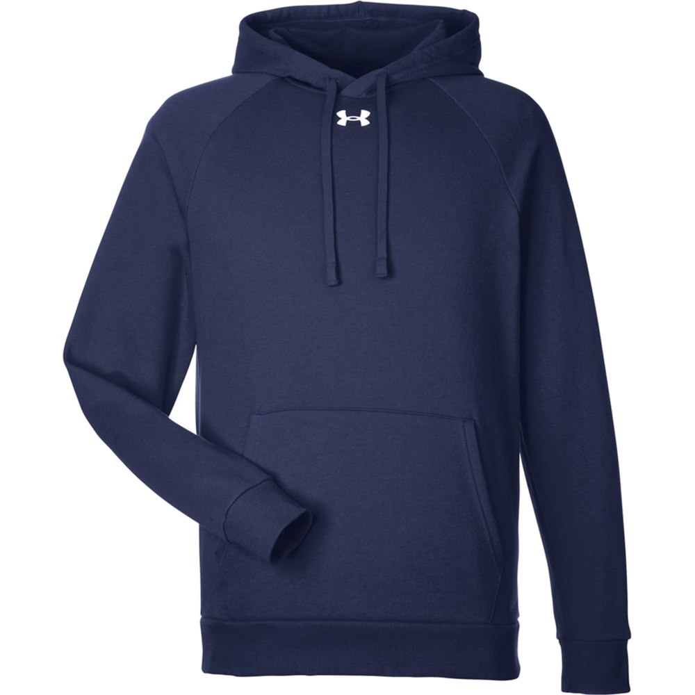 Rival Fleece Hooded Sweatshirt — Midnight Navy/ White
