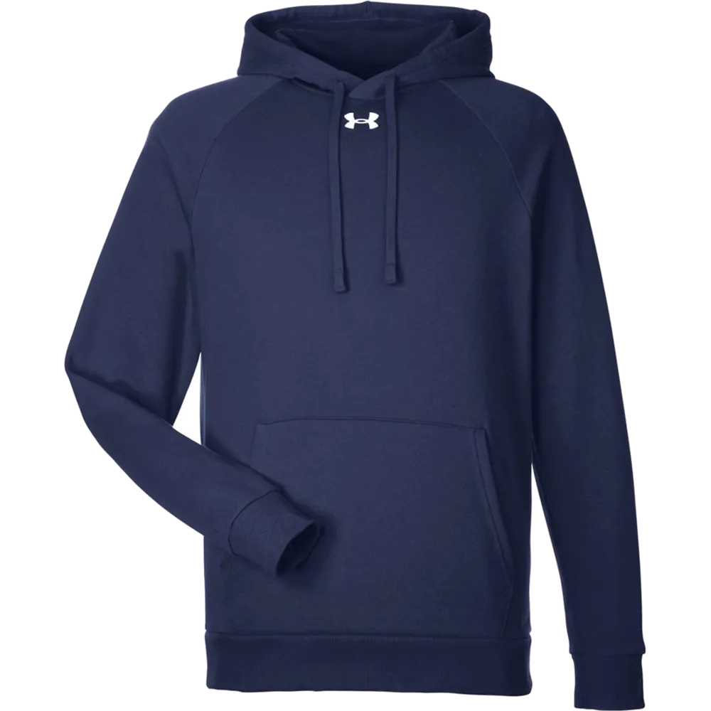 Under Armour 1379757 Rival Fleece Hoodie – POD — Midnight Navy/ White