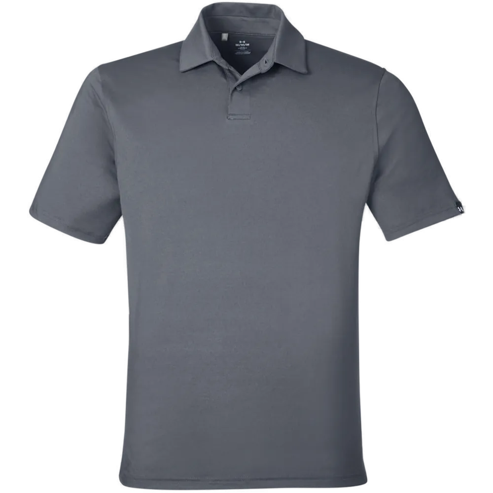 Under Armour 1383255 Recycled Polo – POD — Castlerock/ White