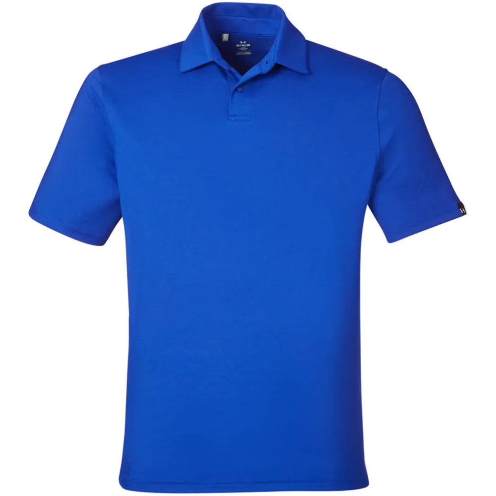 Under Armour 1383255 Recycled Polo – POD — Royal/ White