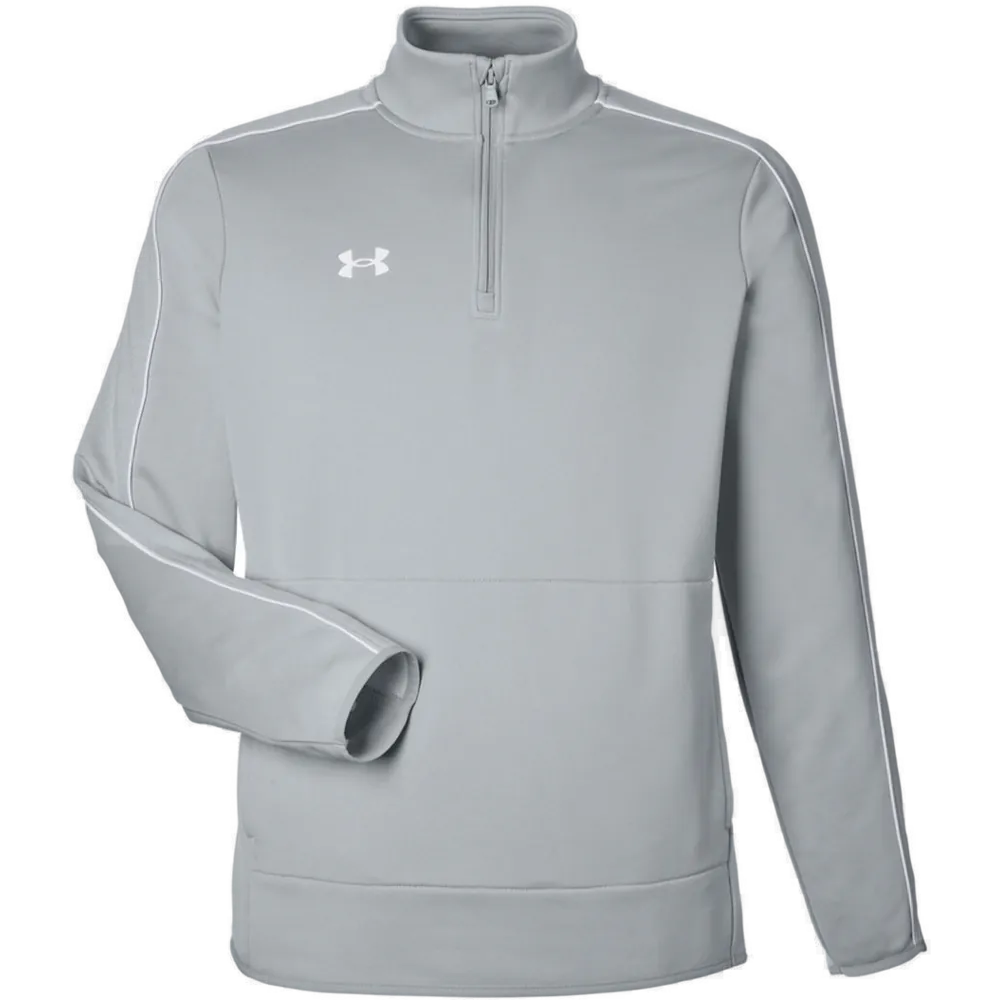 Under Armour 1383260 Men's Command Quarter-Zip 2.0 – POD — Mod Grey/ White