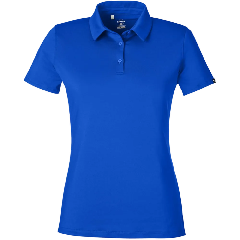 Under Armour 1385910 Women's Recycled Polo – POD — Royal/ White