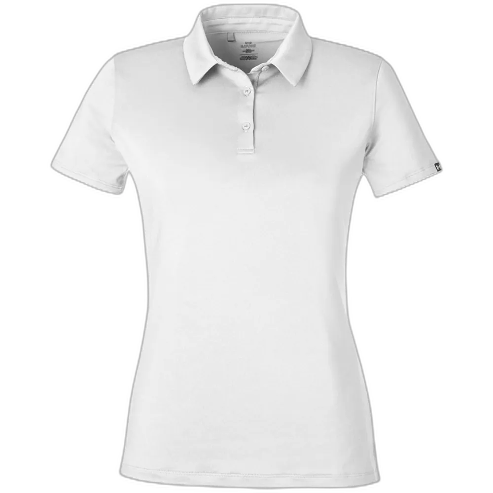 Under Armour 1385910 Women's Recycled Polo – POD — White/ White