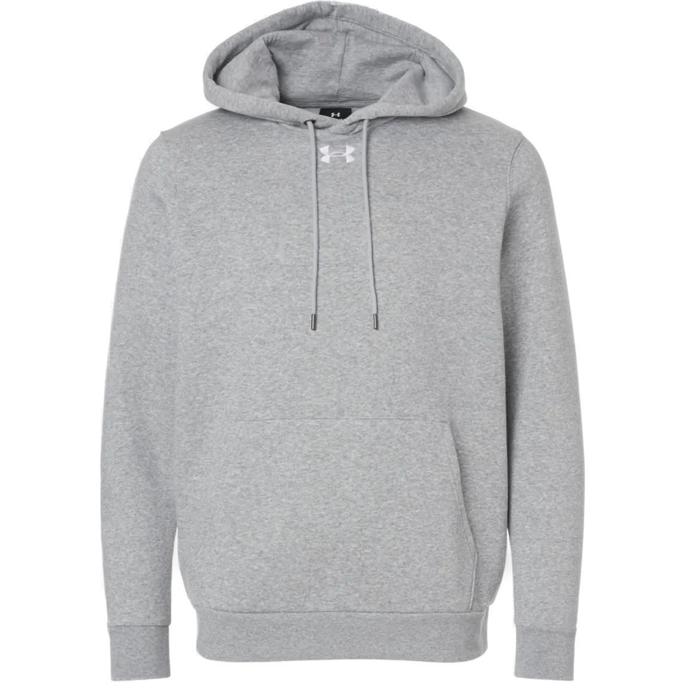 Under Armour 6014161 Team Icon Fleece Hoodie – POD — Mod Grey Light Heather/ White