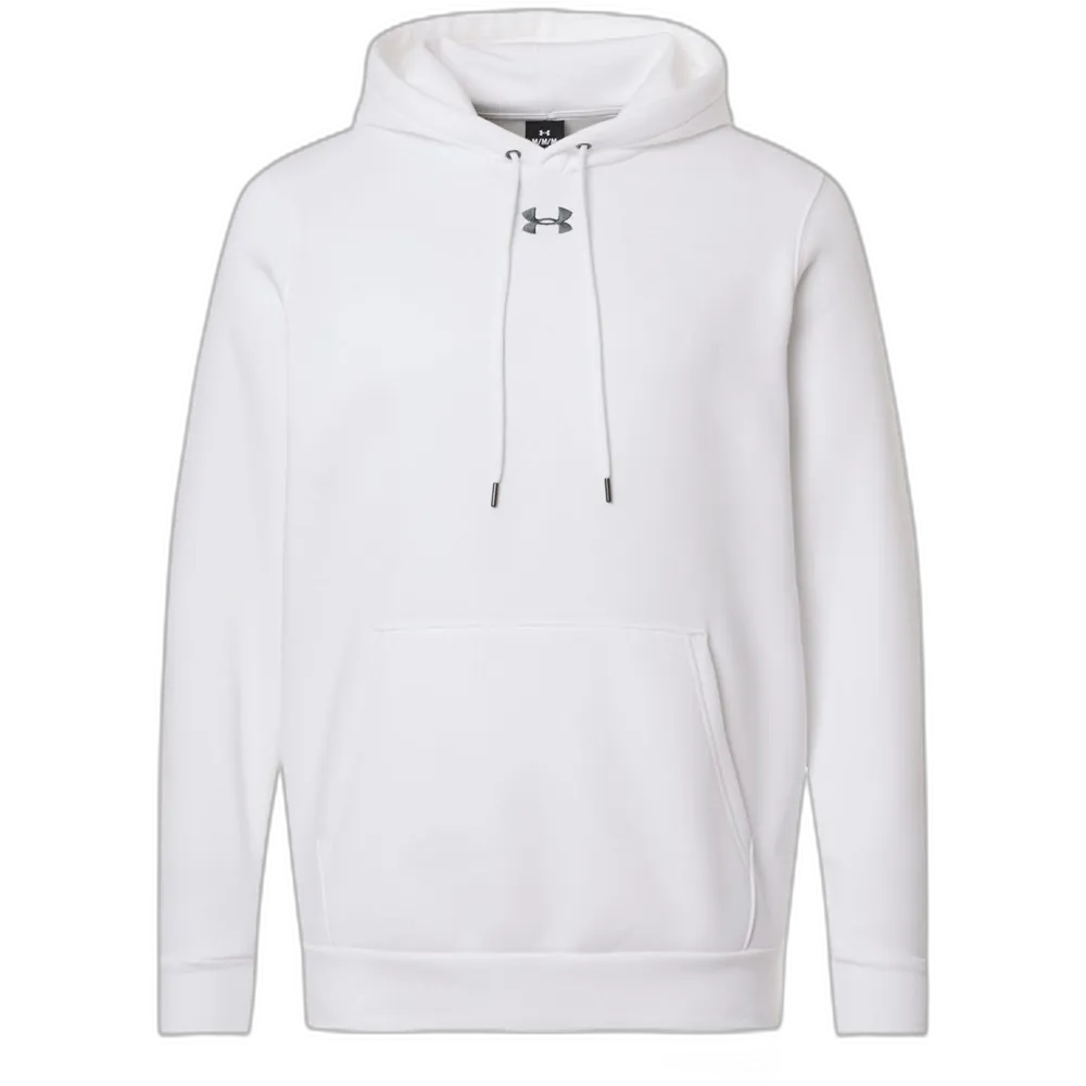 Under Armour 6014161 Team Icon Fleece Hoodie – POD — White/ Pitch Grey Medium Heather
