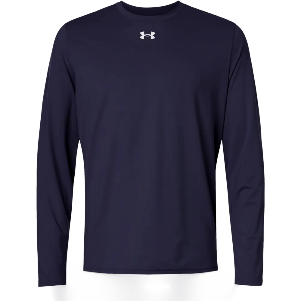 Under Armour 6014166 Men's Team Vanish Long Sleeve T-Shirt – POD — Midnight Navy/ White