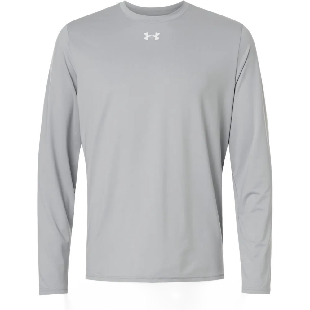 Under Armour 6014166 Men's Team Vanish Long Sleeve T-Shirt – POD — Mod Grey/ White