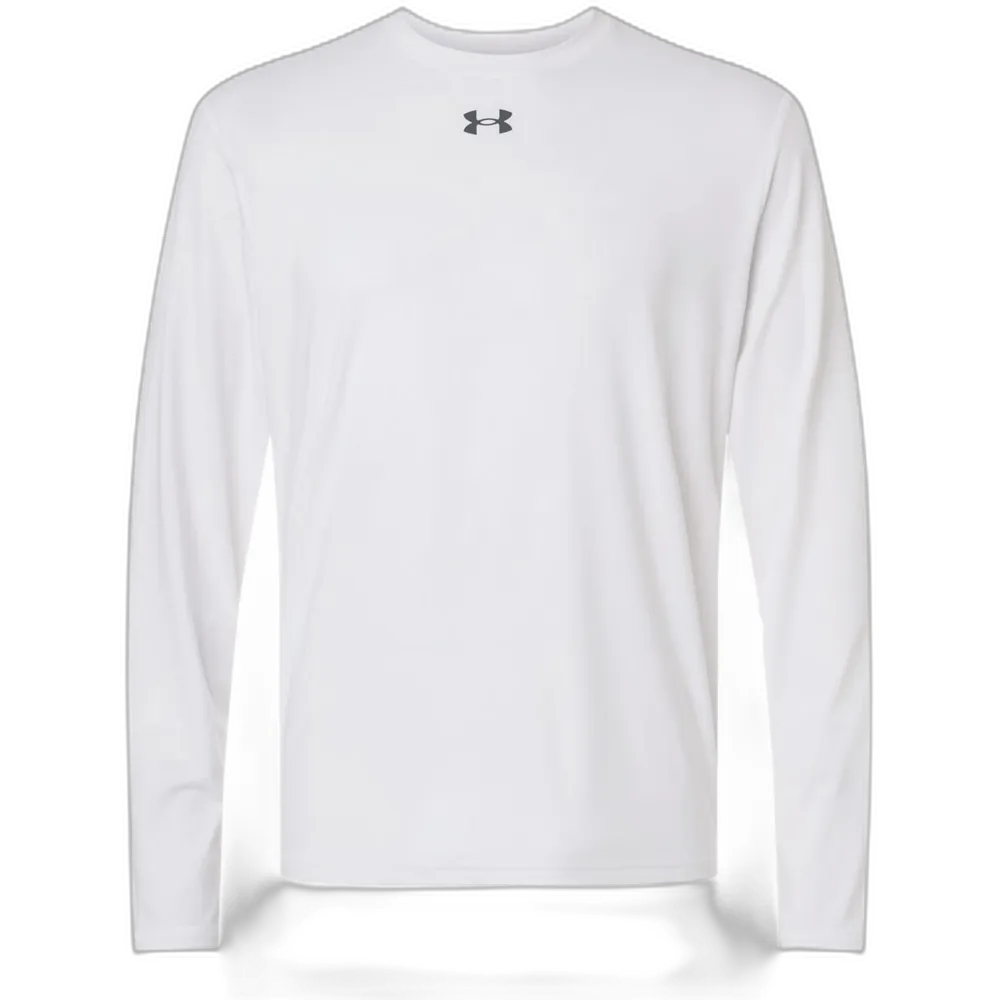 Under Armour 6014166 Men's Team Vanish Long Sleeve T-Shirt – POD — White/ Pitch Grey
