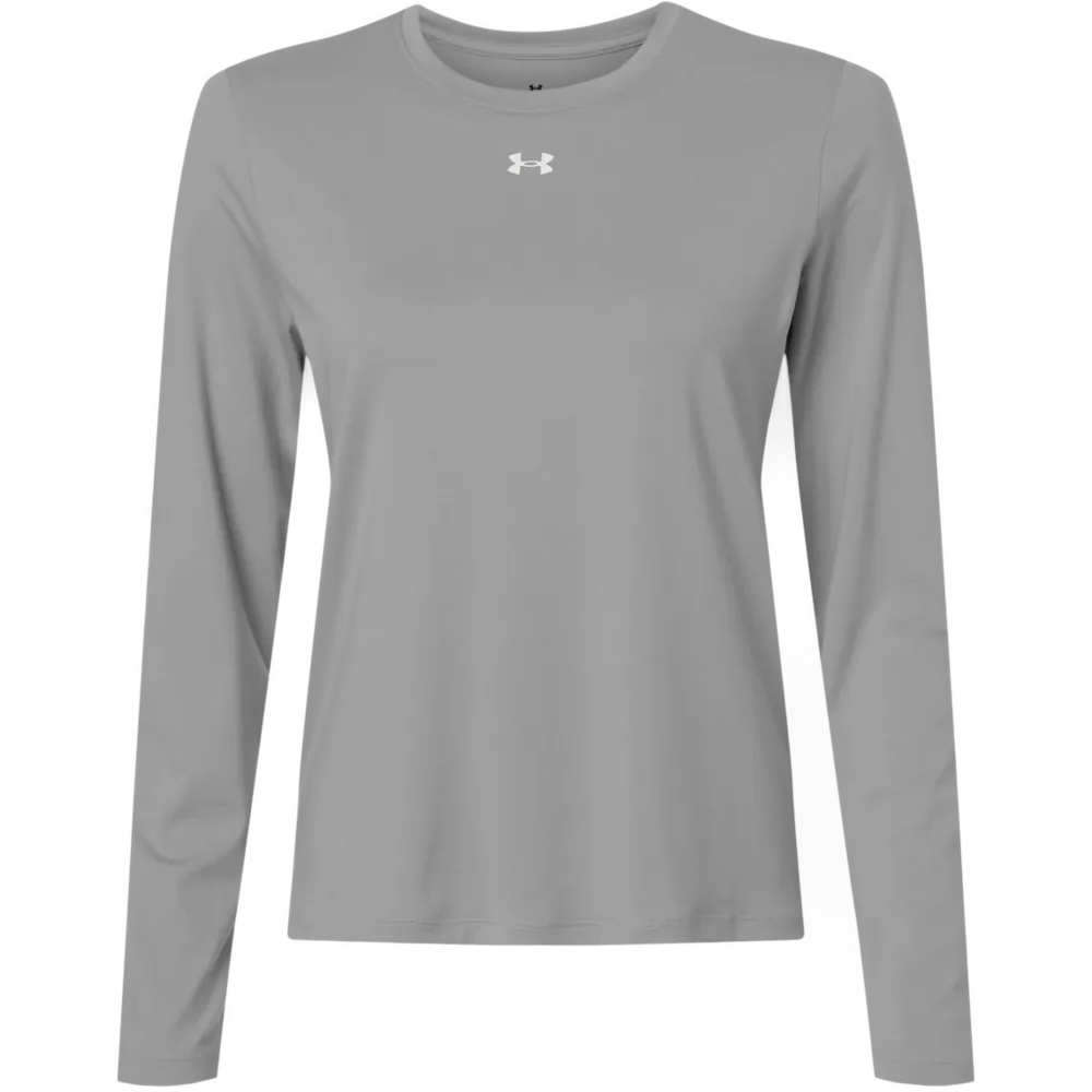 Under Armour 6014457 Women's Team Vanish Long Sleeve T-Shirt – POD — Mod Grey/ White