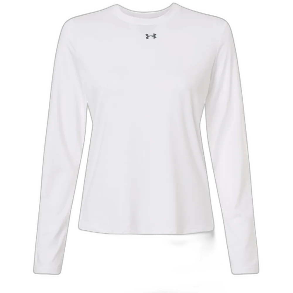 Under Armour 6014457 Women's Team Vanish Long Sleeve T-Shirt – POD — White/ Pitch Grey