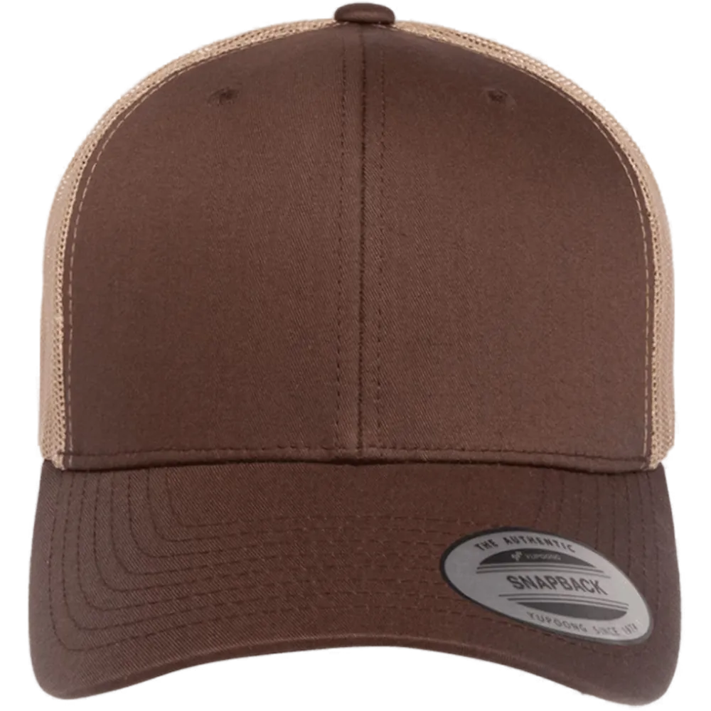 Retro Trucker Cap — Brown/ Khaki