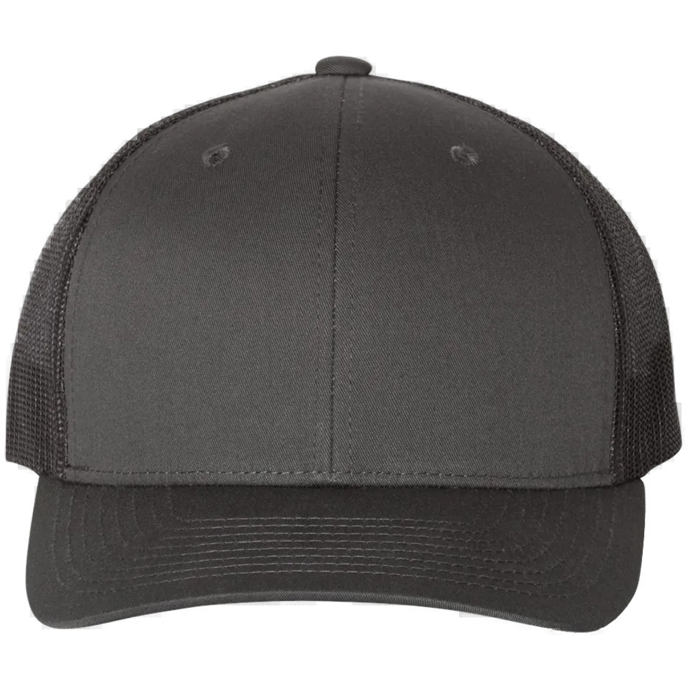 Retro Trucker Cap — Charcoal/ Black